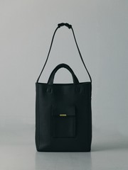 thYme タイム 【美品】50525061001 NATURAL SHRINK LEATHER TOTE BAG ナチュラルシュリンクレザー UNISEX】NATURAL SHRINK LEATHER - TOTE BAG / ナチュラルシュリンク