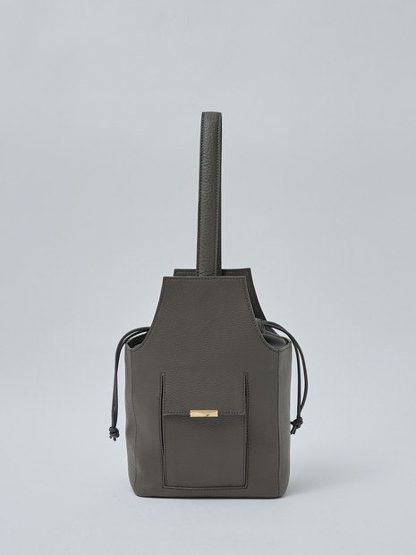 【UNISEX】NATURAL SHRINK LEATHER - 2WAY BODY BAG / ナチュラルシュリンクレザー - 2WAYボディバッグ