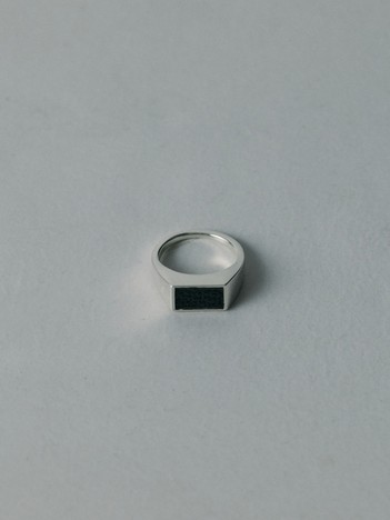 【UNISEX】SIGNET RECTANGLE RING / シグネットレクタングル リング