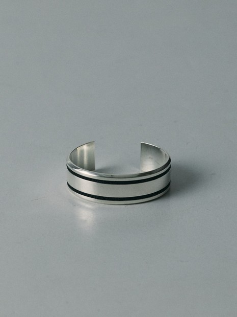 【UNISEX】PARALLEL LINE WIDE BANGLE / パラレルラインワイド バングル