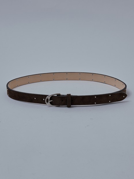 UNISEX】 KUDU NAKED LEATHER STUDS BELT / クードゥレザー(アフリカ産