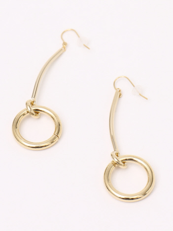 ●T/結びリングピアス