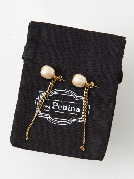 ★beq Pettina/パールバーピアス