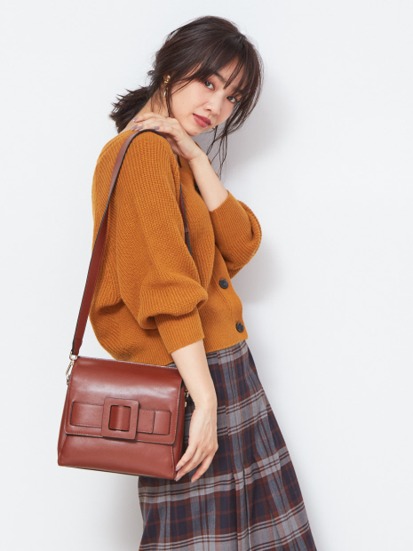 Julia/バックルショルダーバッグ