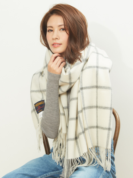 ★TWEEDMILL/大判チェックストール