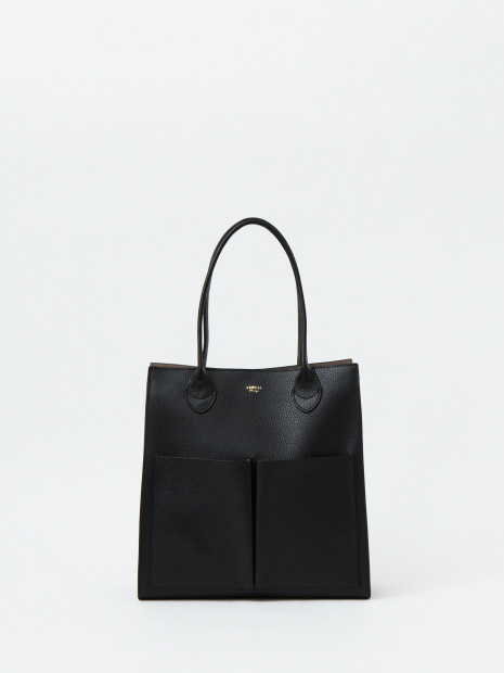 ●twins/レザーダブルポケットトートBAG L