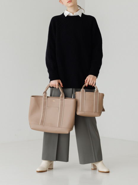 ●ドット巾着付A4トートBAG【予約】