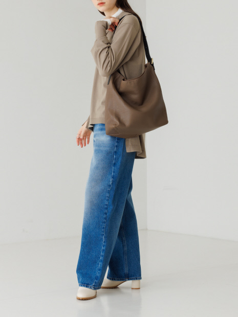 Souple/レザーワンショルダーBAG L【予約】