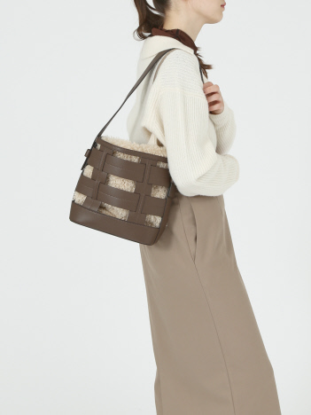 OUTLET (Ladie's) - Lattice/2WAYメッシュAWファーBAG