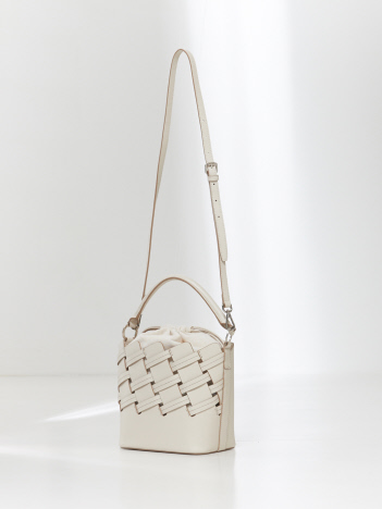 Fere/レザーメッシュBasket 2WAYショルダーBAG