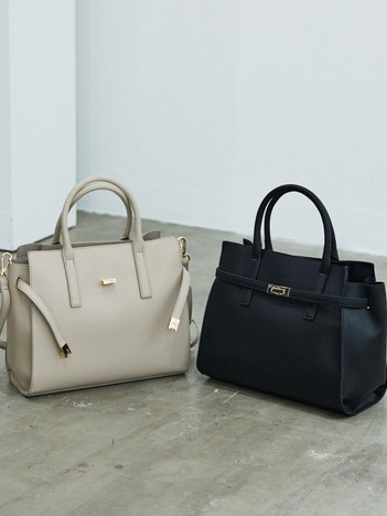 ●SOEUR/ベルテッド2WAYトートバッグ