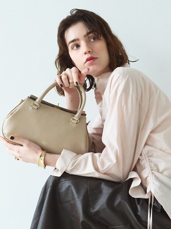 Ronde/レザー2WAYショルダーバッグ