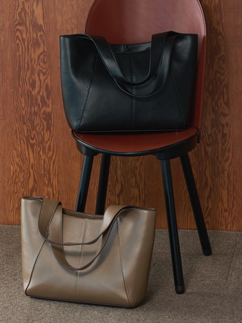 【kariさんコラボ】ポーチ付き多機能オープントート/A4/通勤/16インチPC対応