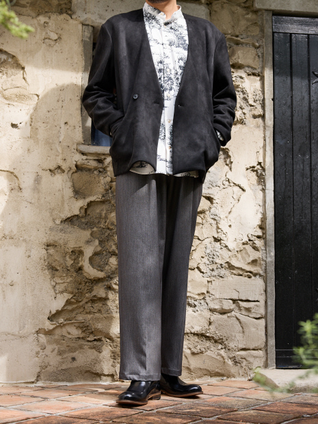 WEB別注】プレーントゥ レザー スリッポン｜alfredoBANNISTER