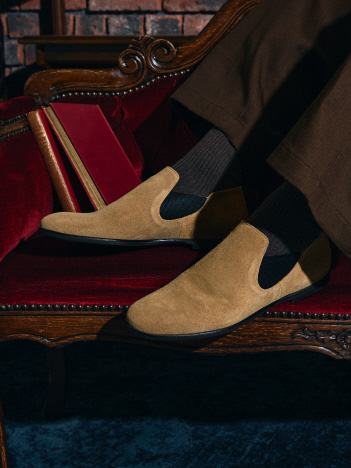 【MADE IN JAPAN】サイドゴア スリッポン シューズ