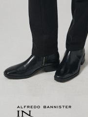 スクエア サイドジップ ブーツ【予約】｜alfredoBANNISTER