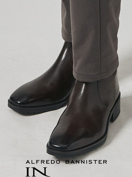 ✨人気✨アルフレッドバニスター エンジニアブーツ【25.5】サイドジップ 黒 ✨人気✨アルフレッドバニスター エンジニアブーツ【25.5