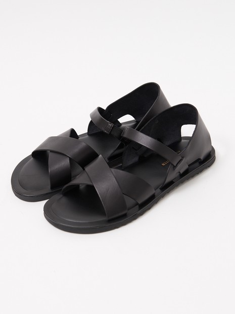 イタリア製】ステップイン バケッタレザーサンダル｜alfredoBANNISTER