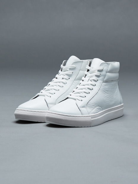 side zip high-top sneakers ハイカット スニーカー - 靴