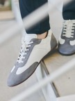 【軽量】シャーリング レザースニーカー