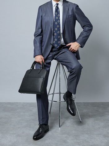 【A4対応 / 通勤鞄】シボレザー ブリーフケース / ビジネスバッグ