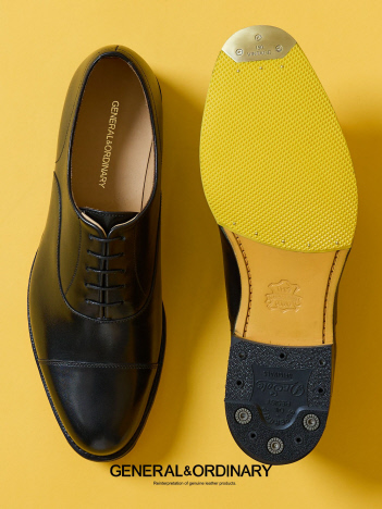 【GENERAL&ORDINARY】カスタムオーダー 内羽根ストレートチップシューズ