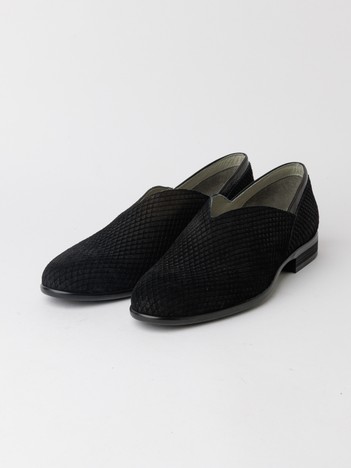 【26S/S】Vカット レザー スリッポン シューズ