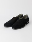 【26S/S】Vカット レザー スリッポン シューズ