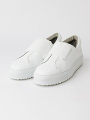 Margom社】ビッグストラップ レザー スリッポン スニーカー