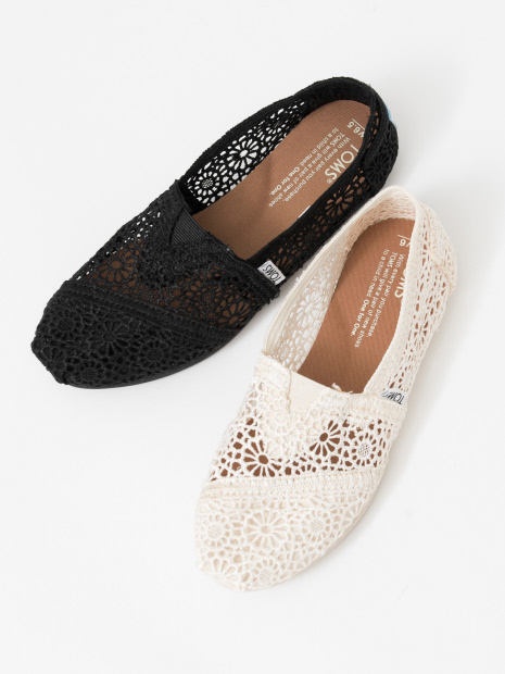 TOMS moroccan crochet