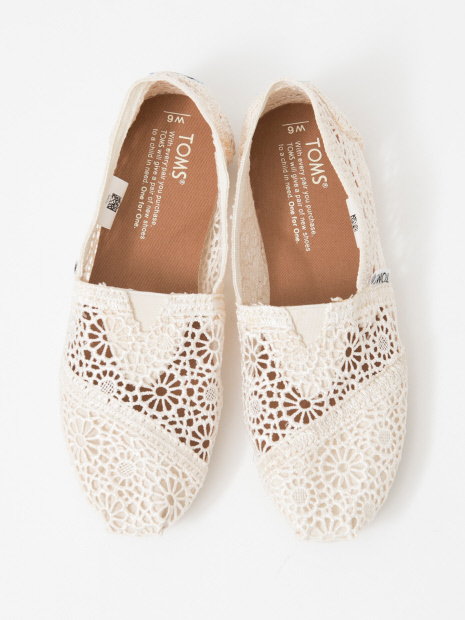 TOMS moroccan crochet