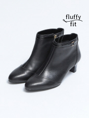 fluffy fitベルトアンクルショートブーツ