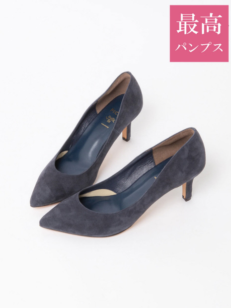 【最高パンプス】 美脚×快適 fluffy fit 7cmヒール