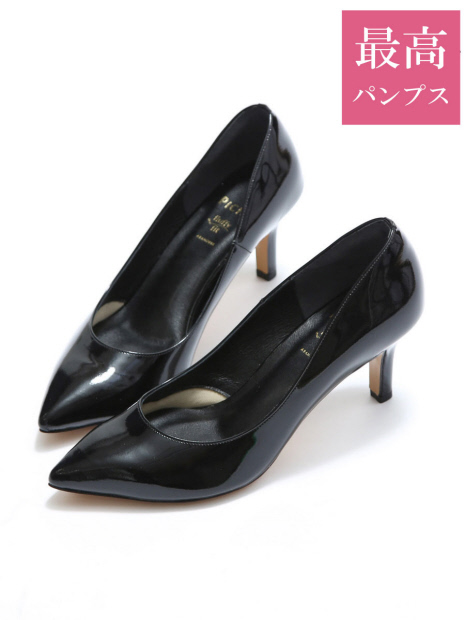 【最高パンプス】 美脚×快適 fluffy fit 7cmヒール
