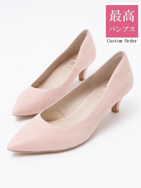 【カスタムオーダー/最高パンプス】5cmレザーヒールパンプス【美脚×快適fluffy fit】【予約】