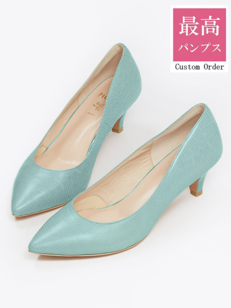 【カスタムオーダー/最高パンプス】5cmレザーヒールパンプス【美脚×快適fluffy fit】【予約】