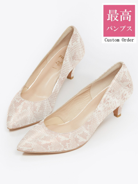 【カスタムオーダー/最高パンプス】5cmレザーヒールパンプス【美脚×快適fluffy fit】【予約】