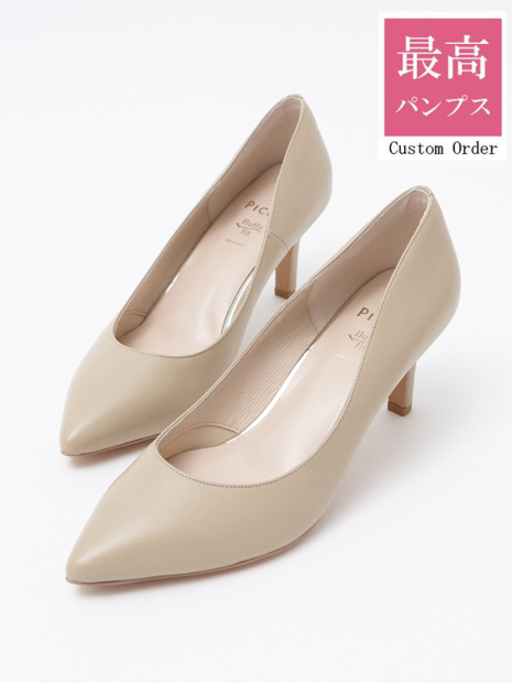【カスタムオーダー/最高パンプス】7cmレザーヒールパンプス【美脚×快適fluffy fit】【予約】