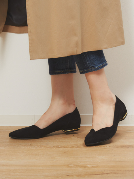 fluffy fit メタルヒールパンプス