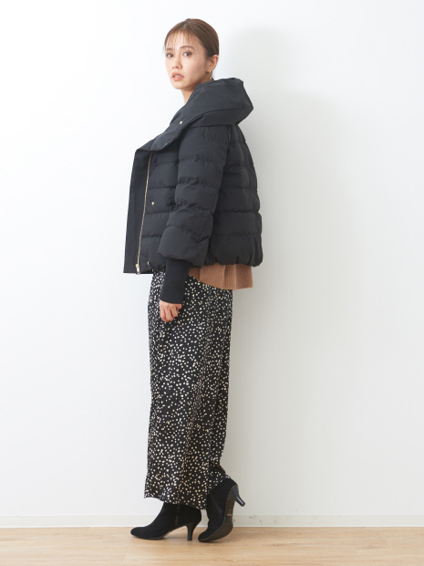 fluffy fit 金具付きラインショートブーツ