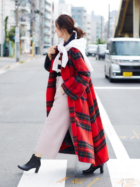 fluffy fit 7cmチャンキーヒールショートブーツ