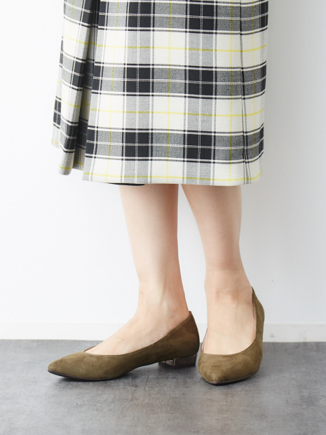 fluffy fit フラットパンプス
