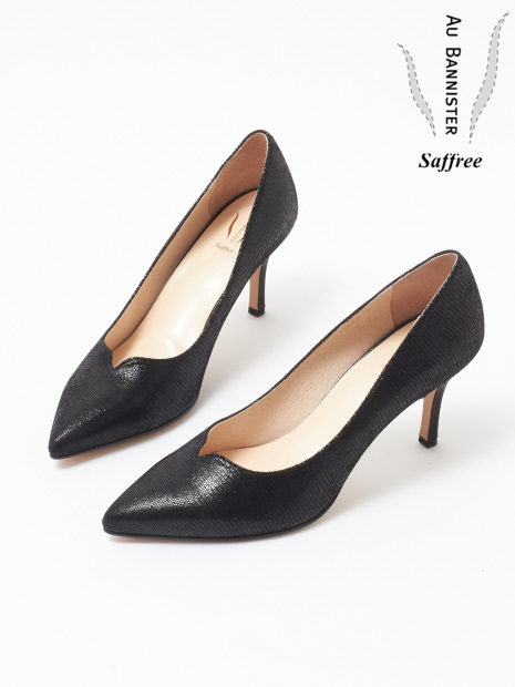 Saffree Vカットハイヒールパンプス