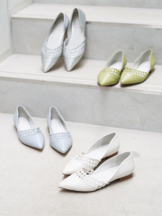【WEB限定】メッシュキリカエ ポインテッド パンプス