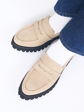 【販売店舗限定】軽量・厚底ローファー