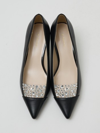 Au BANNISTER - ラインストーンパンプス【予約】