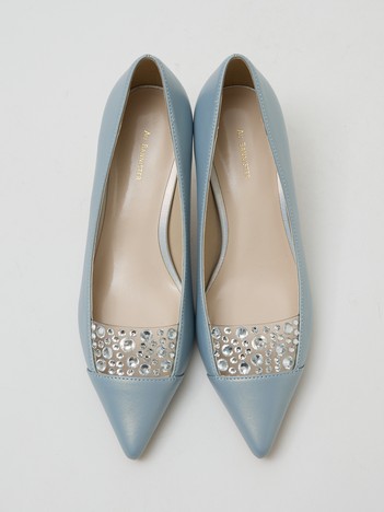 ラインストーンパンプス