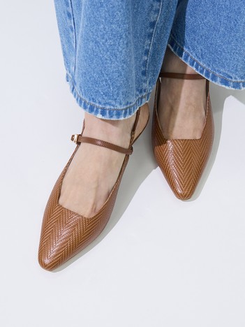 スリングバックパンプス