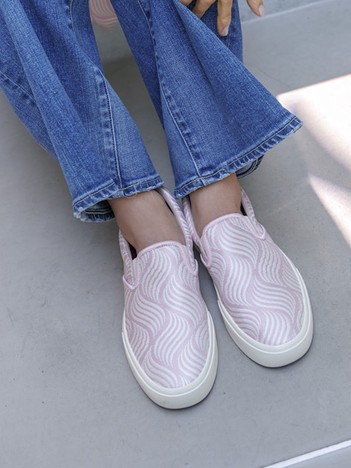 【シルクネクタイ生地使用】スリッポンスニーカー