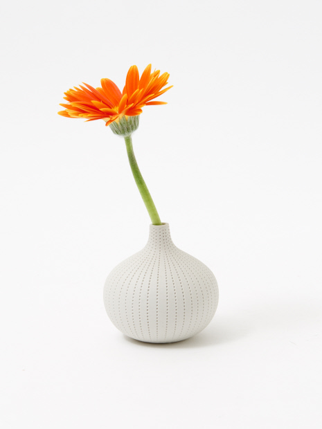 フラワーベース dorop vase white